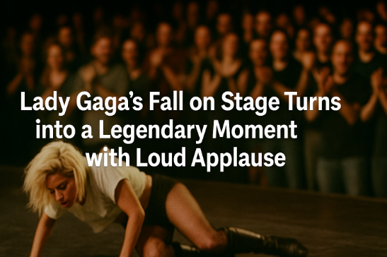 سقوط ليدي غاغا على المسرح يتحول إلى لحظة أسطورية وسط تصفيق حار